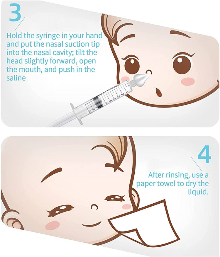 Reusable Professional Manual Adult Baby Vacuum Nasal Irrigator Aspirator