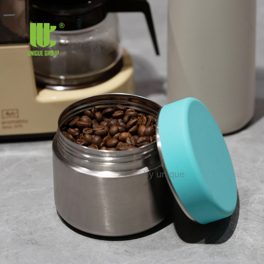 Leakproof Airtight Stainless Steel Supplement Canister Tea Powder Storage Canister for Protein Prep and Kitchen Shelf OEM