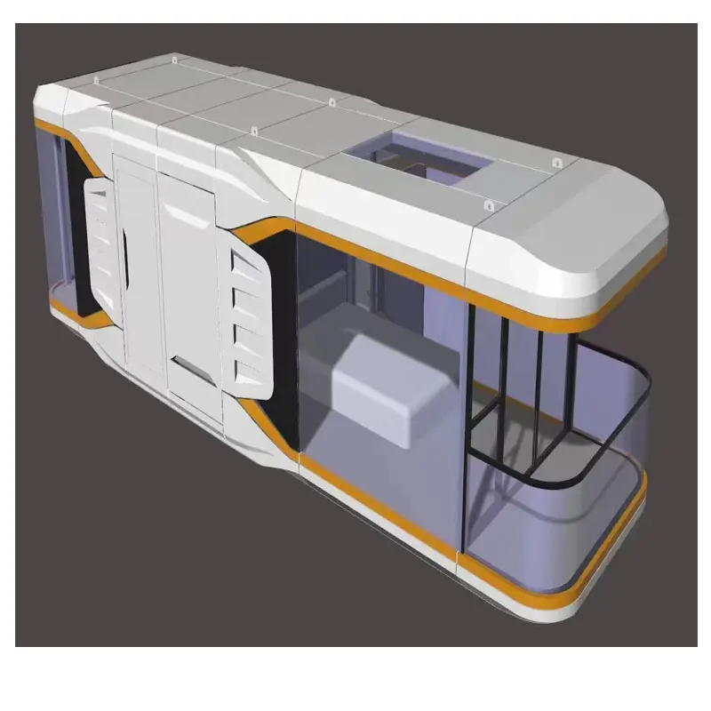 Space Capsule Mobile Hotel Prefabricated Modular Container House with Kitchen Bathroom