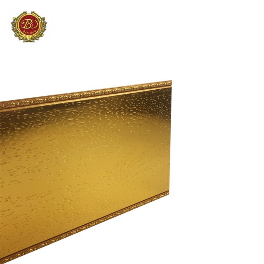 Banruo Cheap Price Polystyrene Gold Crown Moulding Line for Decoration