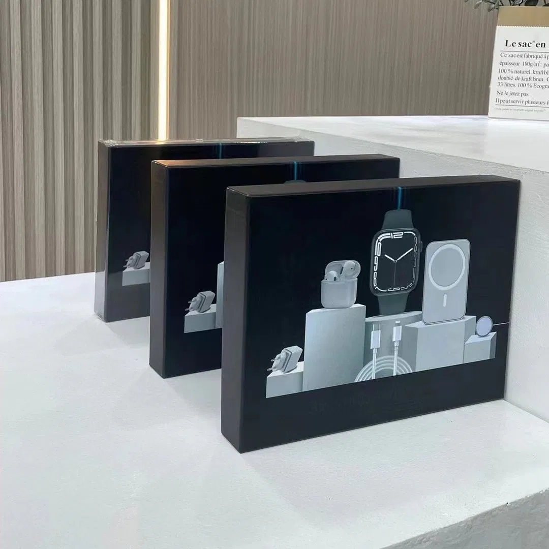 Wireless 5000mAh Power Bank 20W Charger Smart Watch Earphone Mobile Phone Accessories Gift Set for iPhone 13 14 15 16 PRO Max