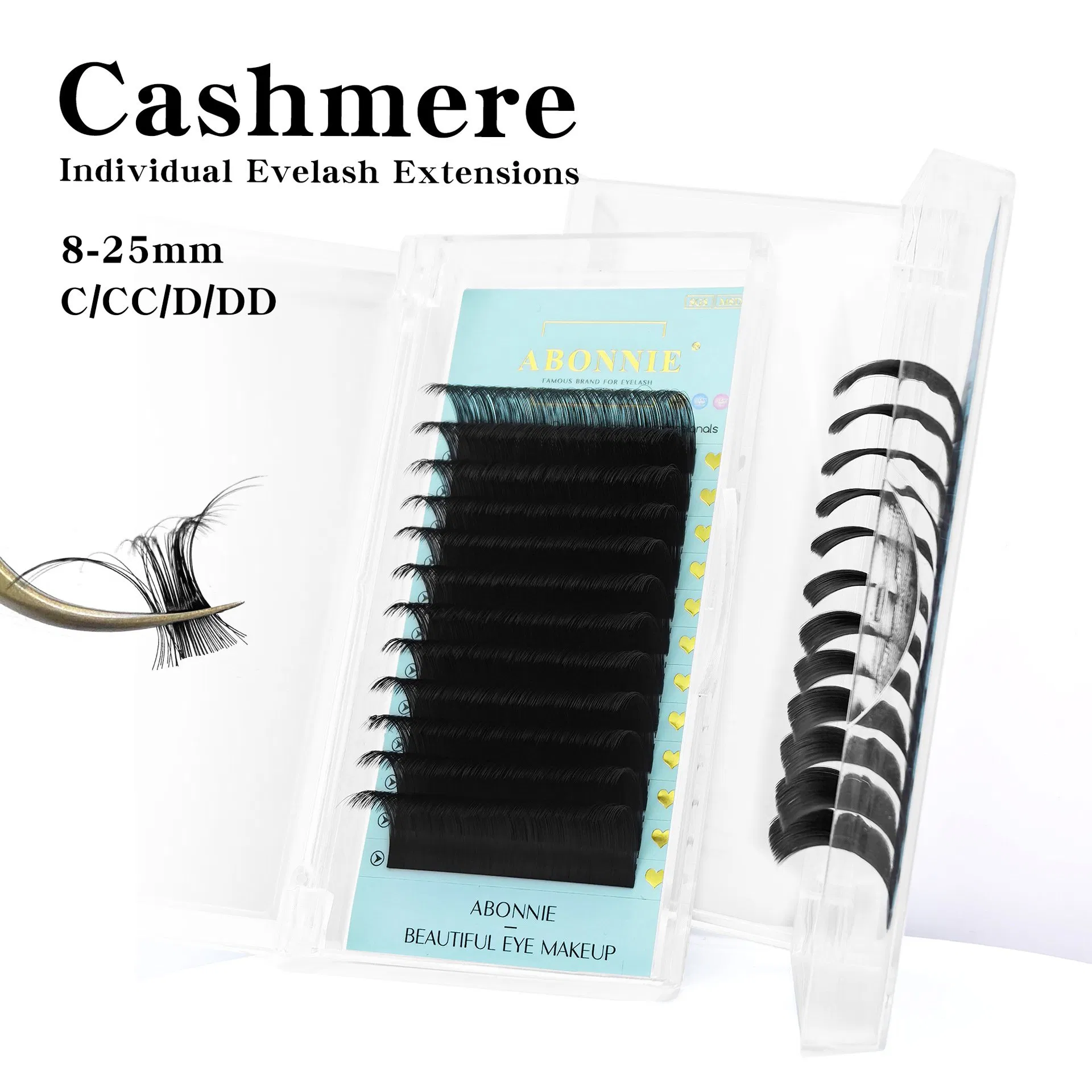 Matte Black Cashmere Lash Extensions Volume Trays J C Cc D Curl Eyelashes