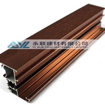 High Quality Wooden Grain Aluminum Profile for Heat Insulation Window