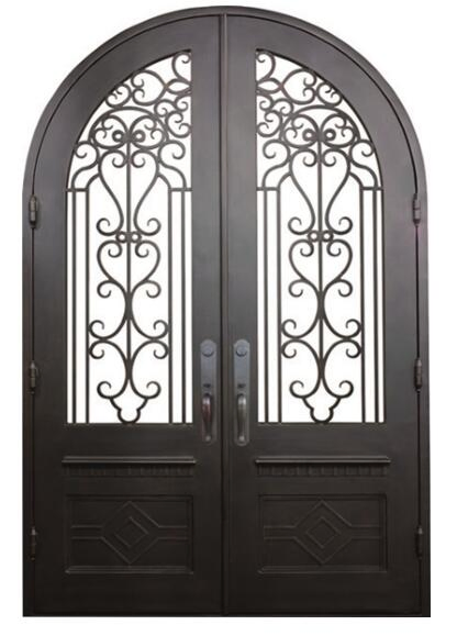 Modern Steel Grill Design Exterior Main Entrance Wrought Iron Entry Door