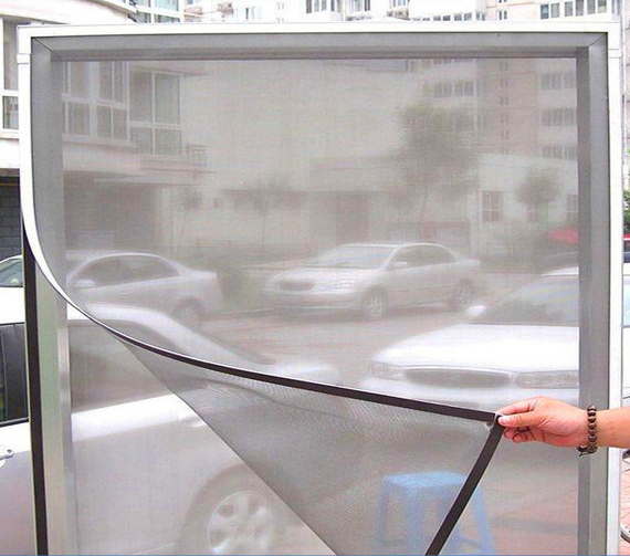 Plastic Coated Green Fiberglass Invisible Window Insect Screen