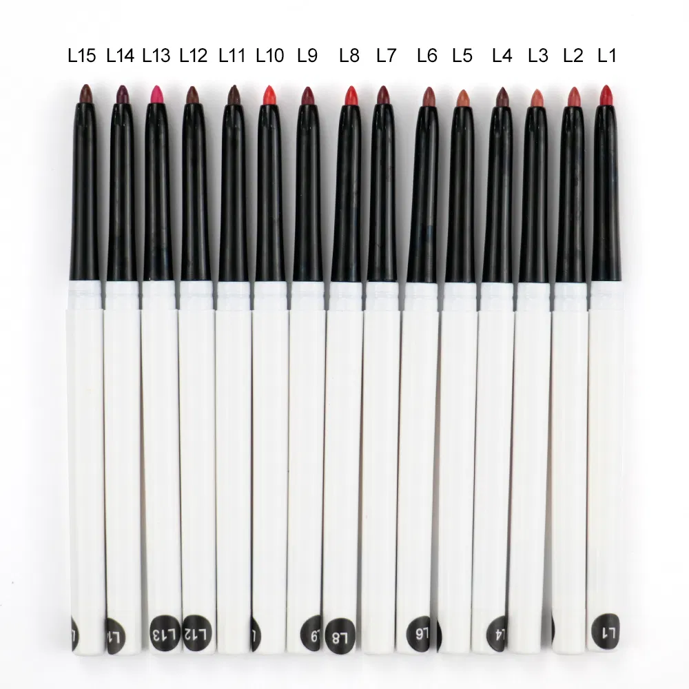 OEM Waterproof Lip Liner Pencil Set Pigmented Colors