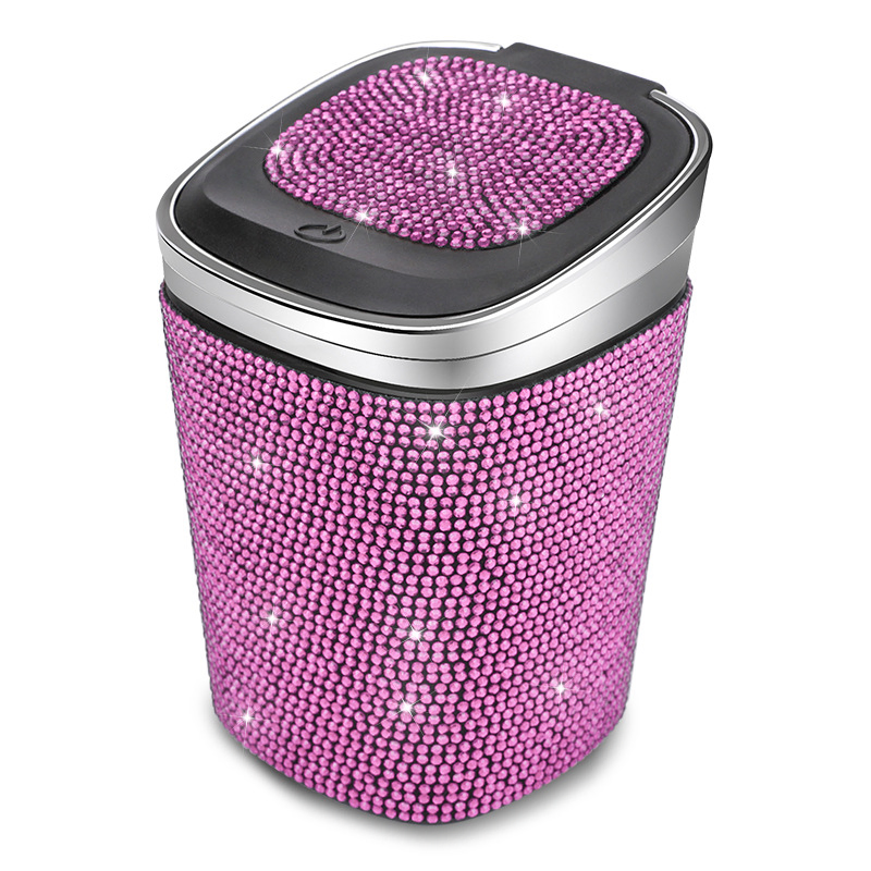 Diamond Ashtray DAB Tool Creative LED Light Car Ashtray Smoking Accessories