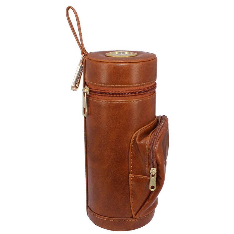 Ea336 Portable with Cutter Storage Luxury Accessory Humidor Box Leather Holder Logo Bag Travel Cigar Case
