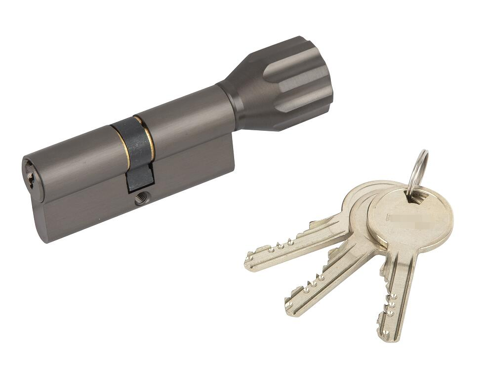 Euro Style High Security Big Knob Brass Key Cylinder