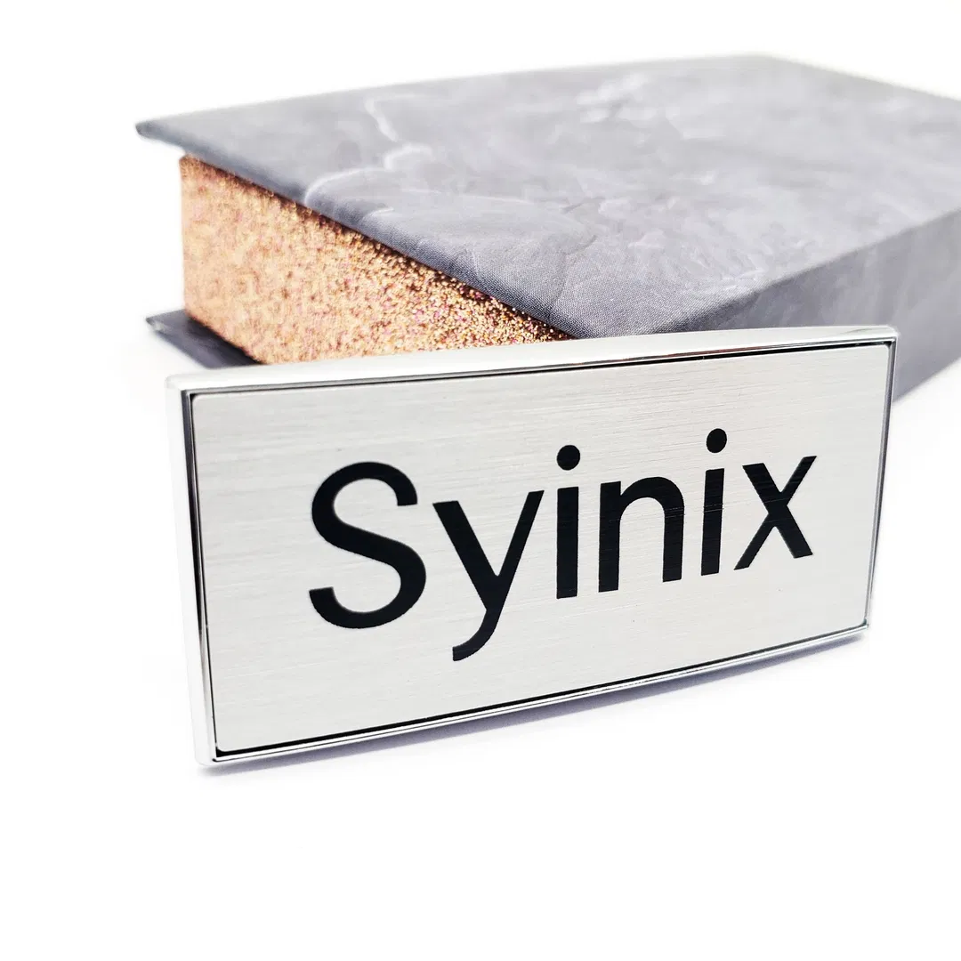 Name Tag Custom Aluminum Alloy Material Metal Tag Advertising Words Brand Logo