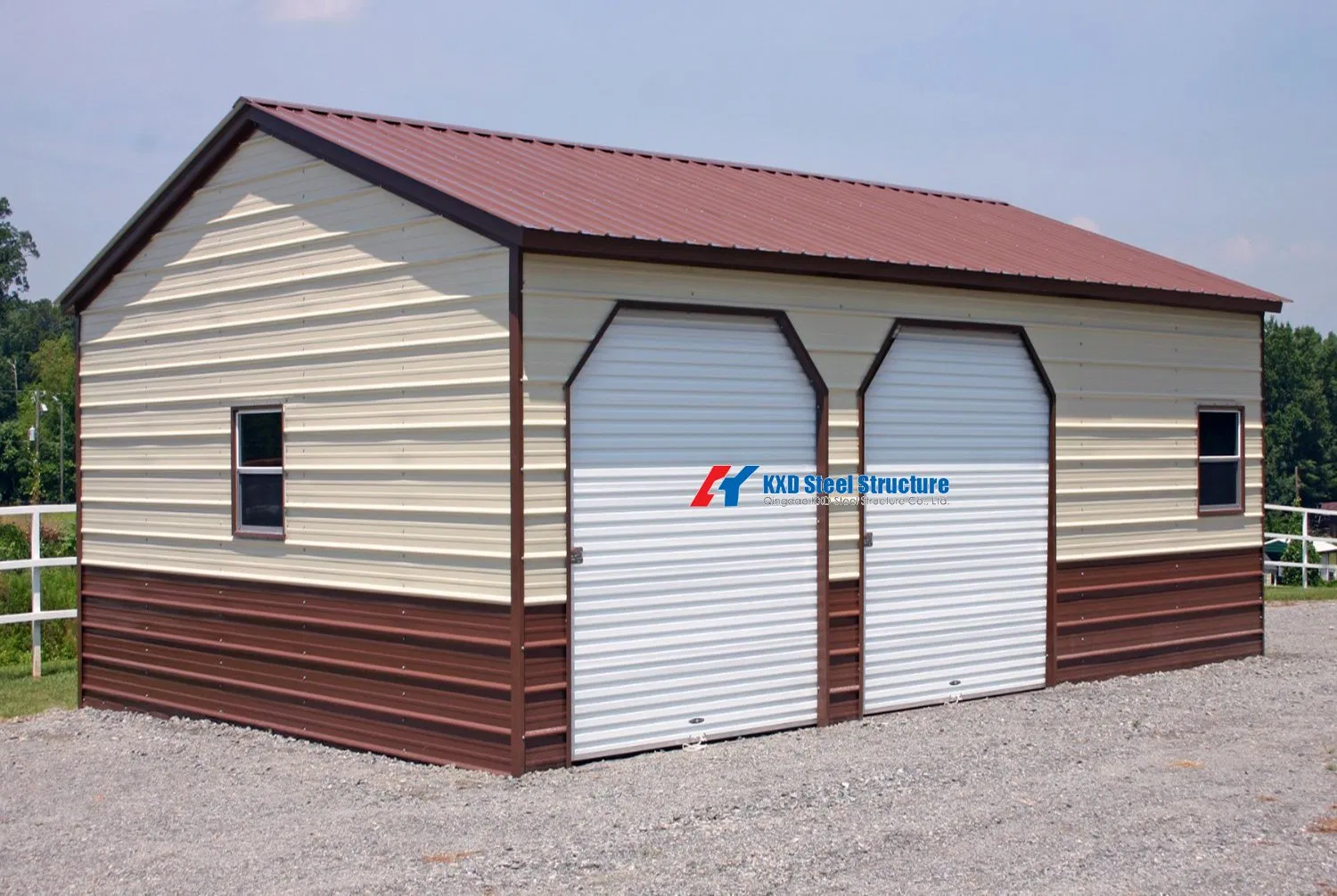 Pre-Engineered Prefabricated Light Steel Structure Building Garage (KXD-120)