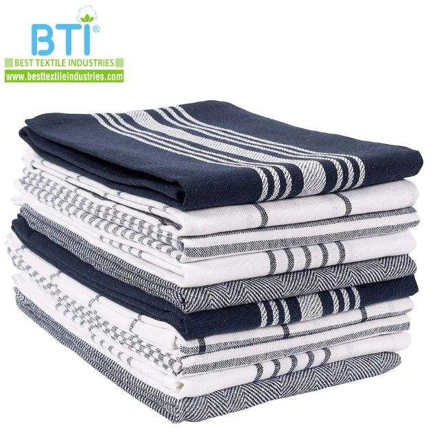Premium 100% Cotton Woven Tea Towels for Kitchen Use