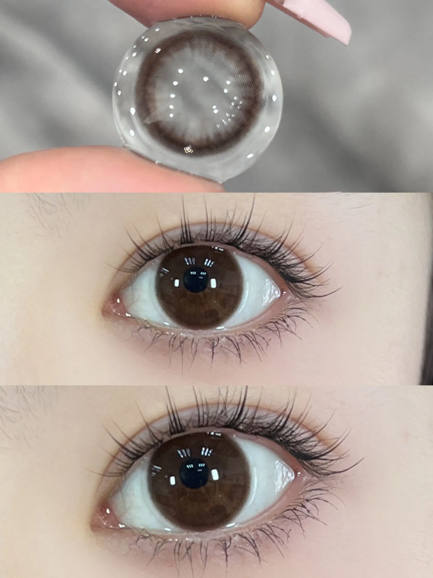 Soft Brown Colored Contacts Natural Realistic Eye Enhancement