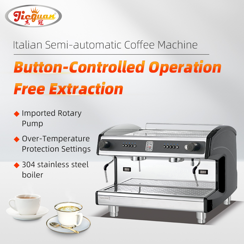 Italian Industrial Professional Expresso Cafe Coffee Business 2 Group Barista Commercial Semi-Automatic Espresso Coffee Machine