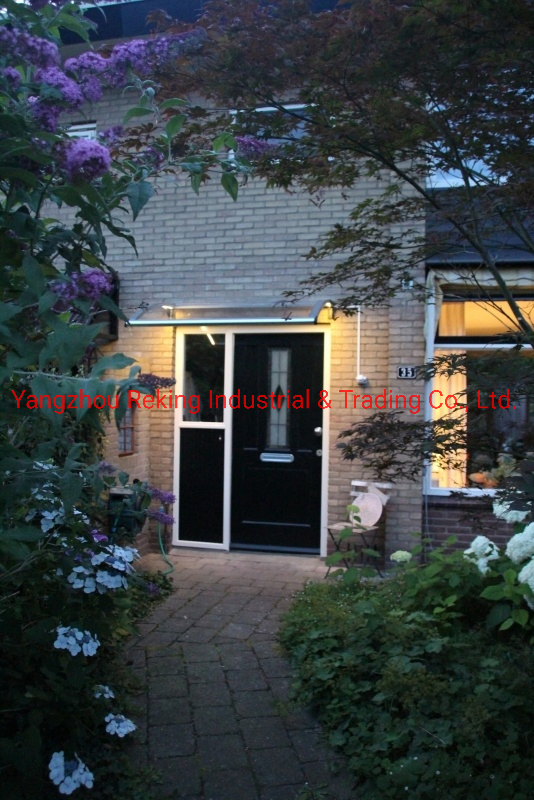 Aluminum LED Polycarboante Canopy Design Extension Kit Over Front Door Vordach with Ce Approved