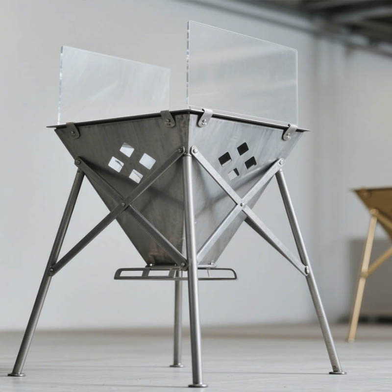 Дровяная печь-камин для дома и улицы