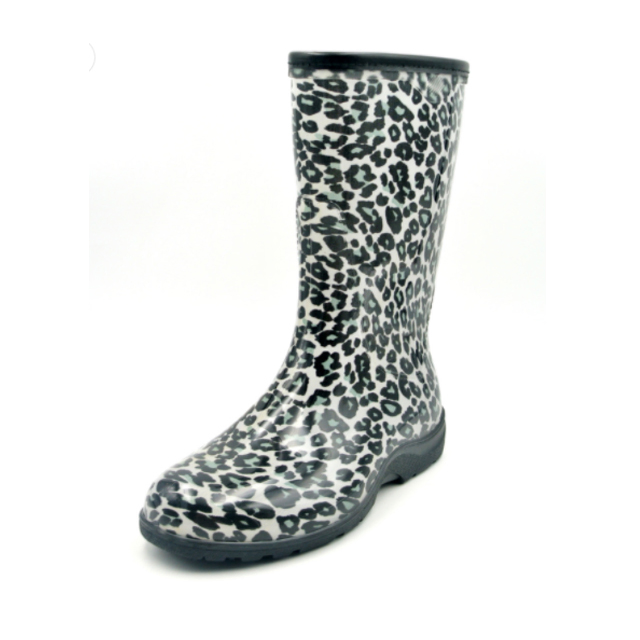 Fashion High-Top Anti-Slip Rain Shoes Cases Waterproof Printed Boot Women Rubber Rain Boots