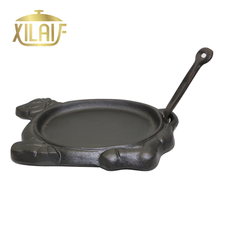 Чугунная сковорода-гриль в форме коровы