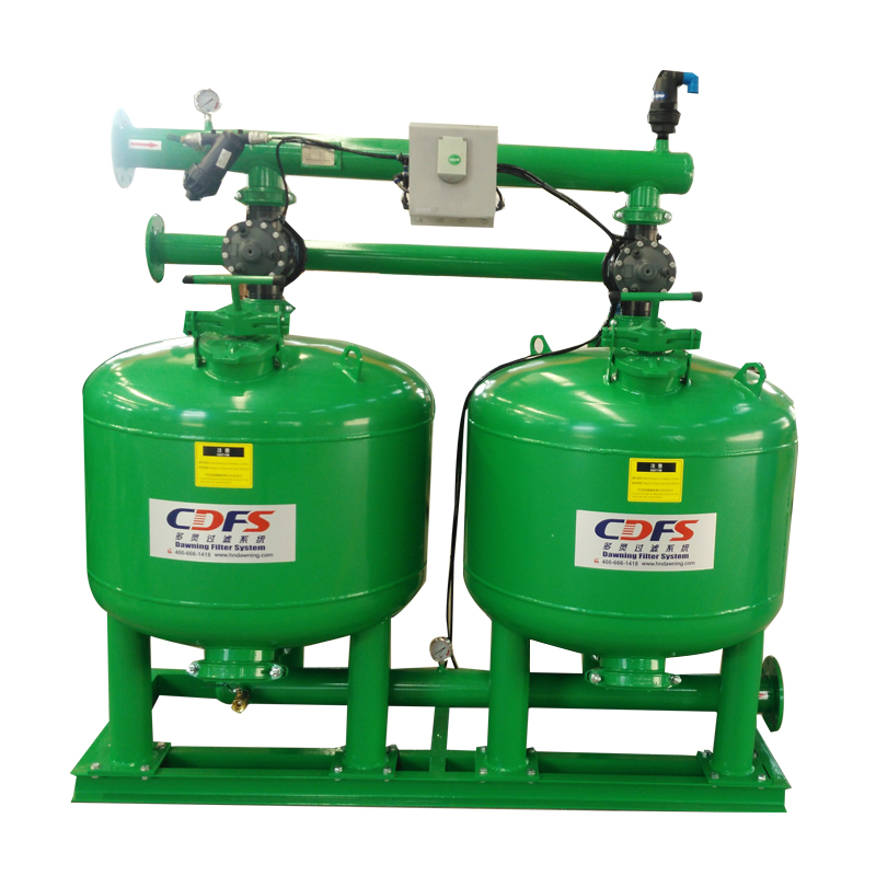 50m3/H 24 Inch 2 Units Automatic Backwash Agriculture Sand Filter