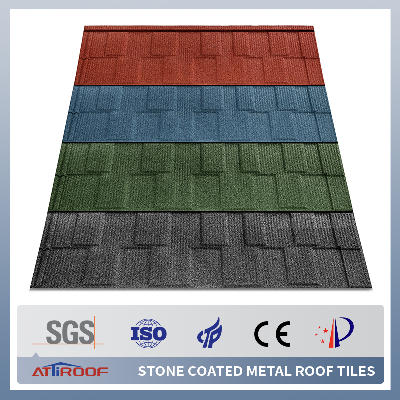 Building Roofing Material 0.4mm, Waterproof Steel Tile Stone Coated Metal Roof Sheet