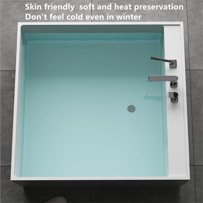 Acrylic Rectangular Massage Bathtub Copper Luxury Hot Tub for Pools Bathtubs Whirlpools Manufacture