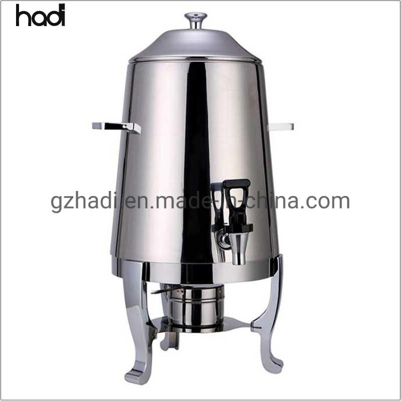 Catering Equipment Wholesaler Hadi Buffet Hotel Big Capacity Milk Coffee Urn Stainless Steel Silver Drink Dispensers Juice Tea Dispenser