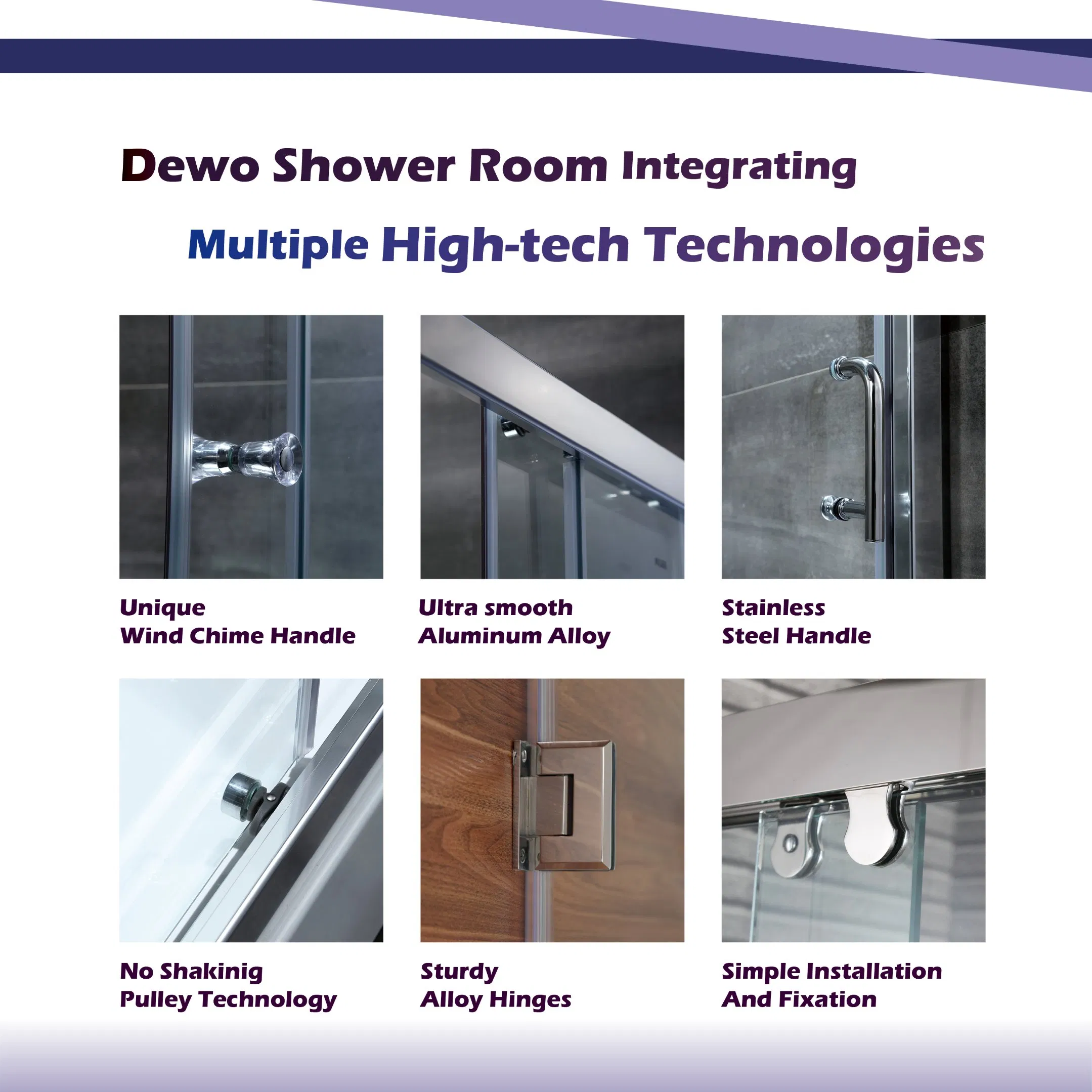 Dewo Hotels Classic Diamond-Shape Indulge in Comfort Shower Enclosure (JJ5502)