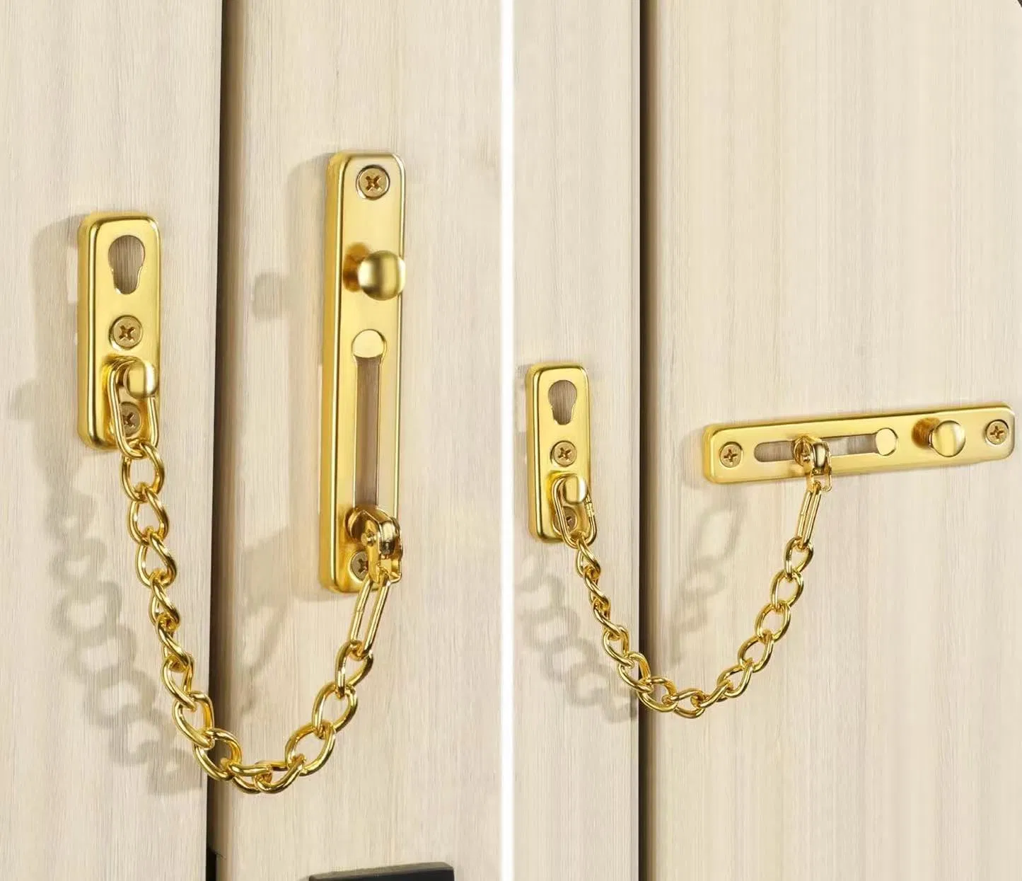 Mdsf03-Sng Stainless Steel 304 Security Chain Satin Gold Finish