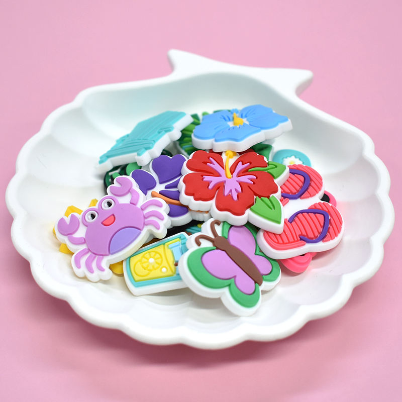 Яркие летние насадки на соломинки для стаканов