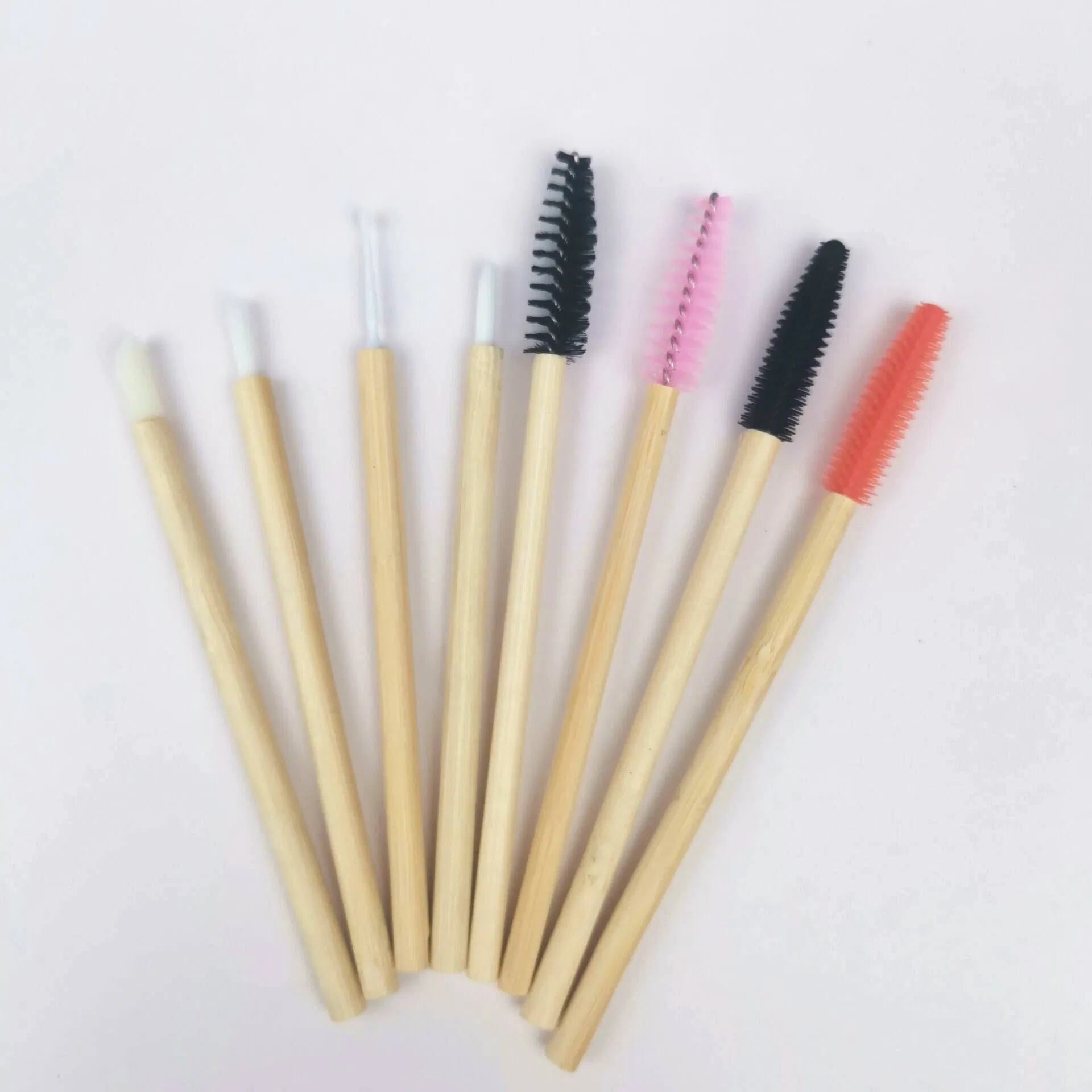 Mascara Wand Eyebrow Bamboo Eco-Friendly Disposable Lip Eyeliner Eyeshadow Lash Eyelash Brush