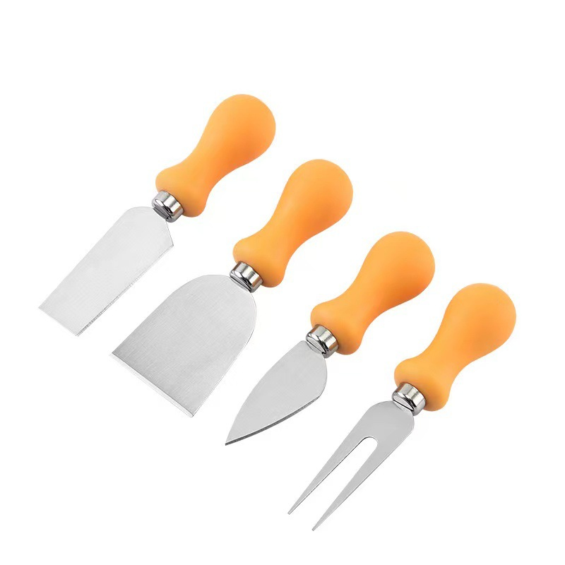 Cheese Knife Tool Cheese Fork Cheese Spatula Bread Knives Cake Knives Four-Piece Set