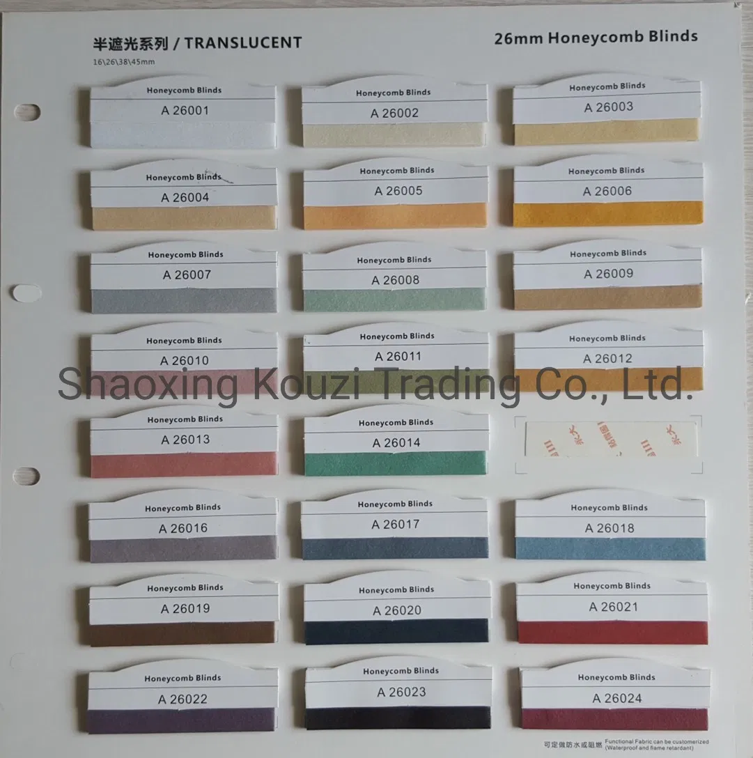 H5 Blackout Honeycomb Blinds Fabric