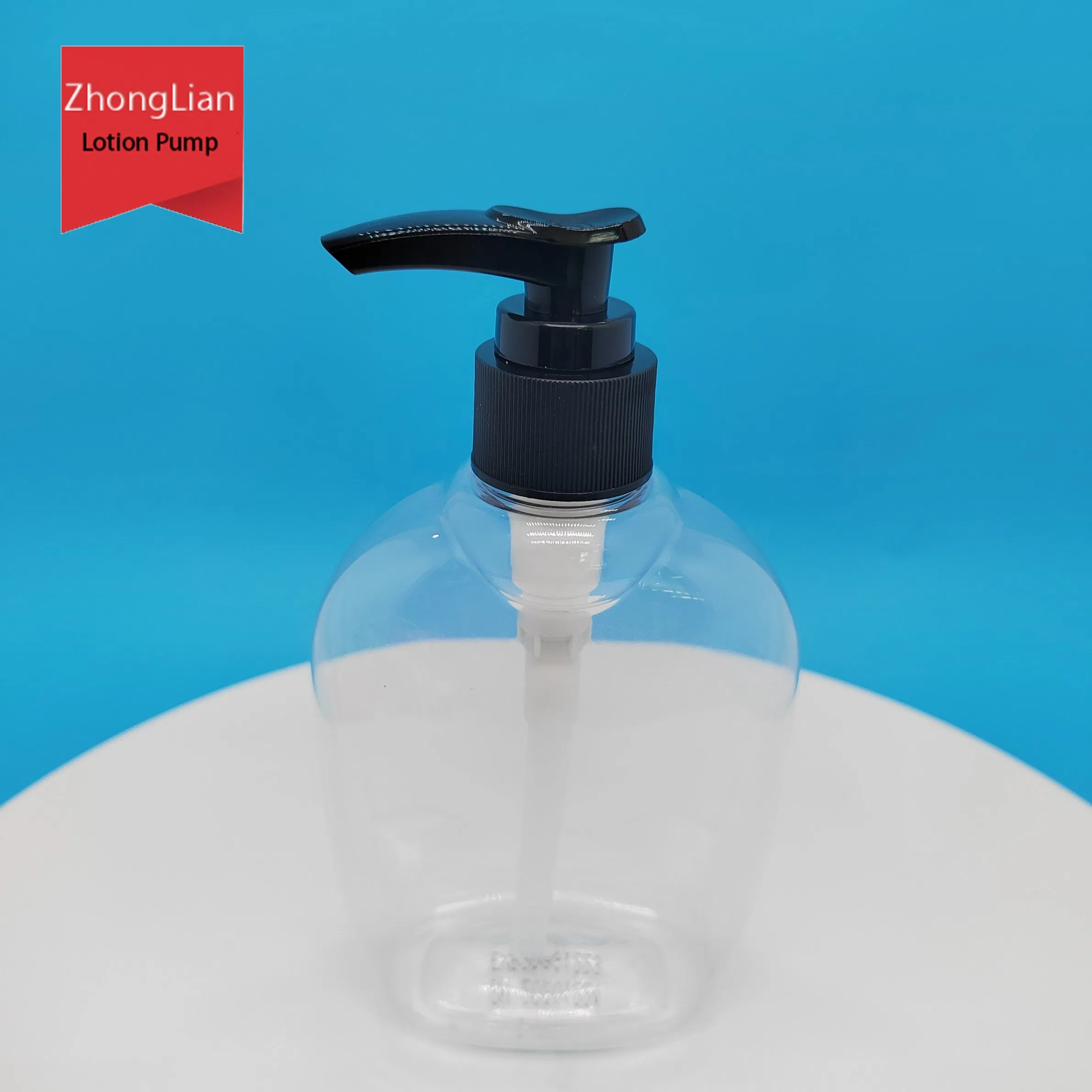 24/410 2cc Black Ribbed Closure up Down Lock Plastic Lotion Pump Sprayer