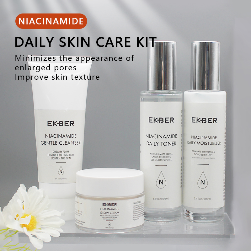 Customize Logo Nicotinamide Rejuvenating Skin Care Set Nicotinamide Brightening Whitening Hydrating Skin Care Set