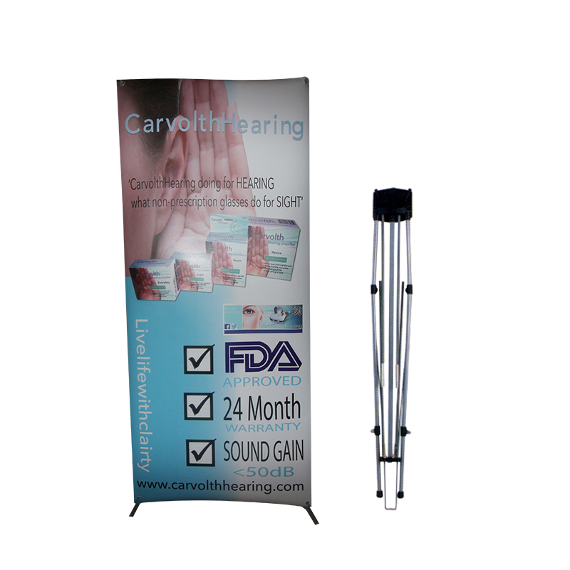 X Banner Size 60*160 or 80*180cm, Adjustable X Banner Display Stand