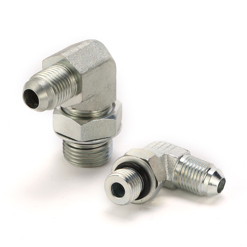 Гидравлический переходник JIC 90° с наружной резьбой