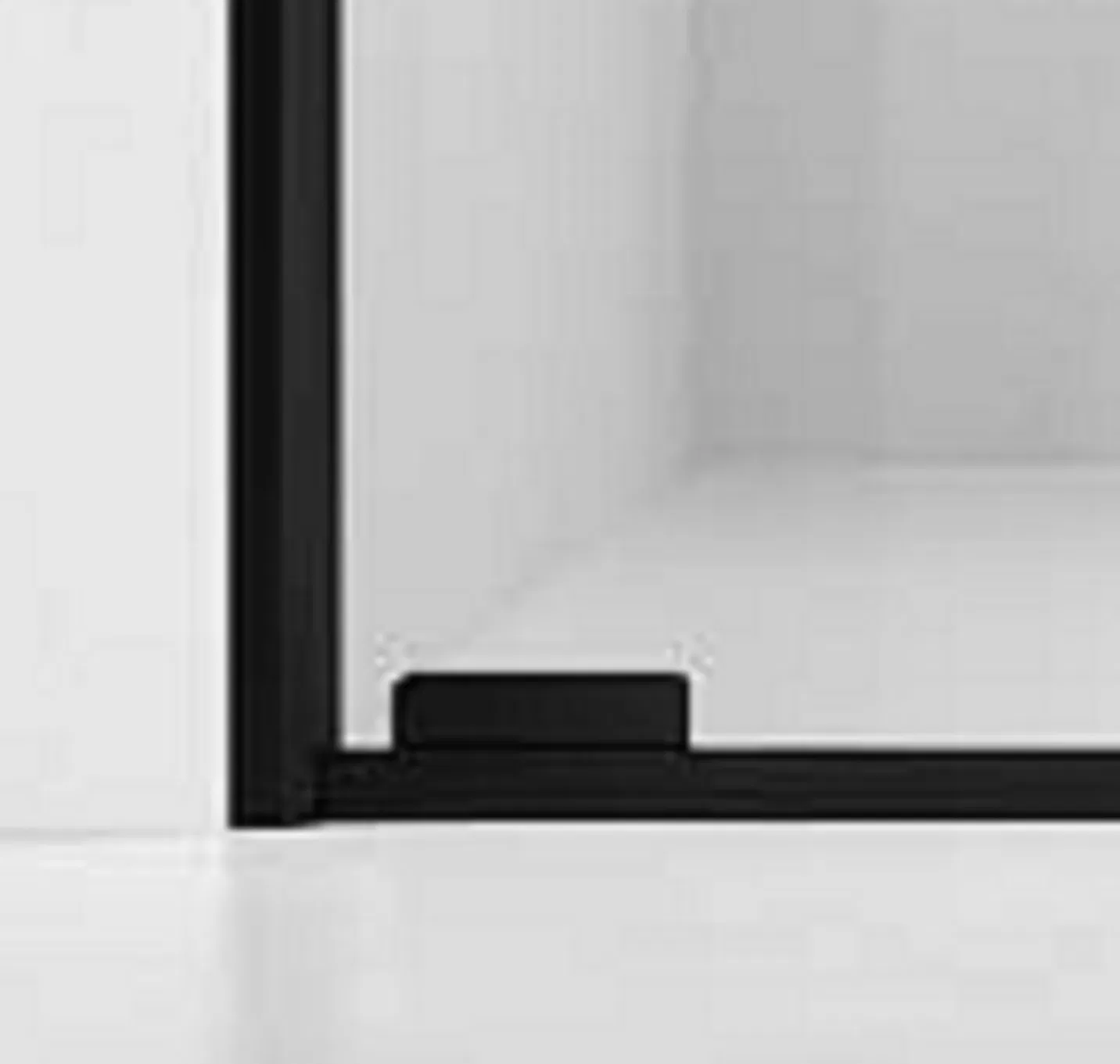 Modern Sliding Shower Door with Elegant Faucet Design
