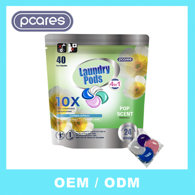 Eco-Friendly Biodegradable Washing Detergent Pods Wholesale Laundry Capsule for Washing Machine Laundry Pods