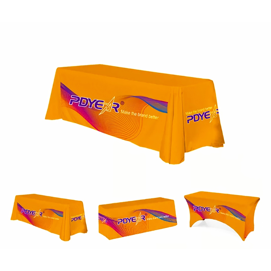 Custom Printed Table Runner Fitted Stretch Spandex Tablecloth Table Cover Table Cloths