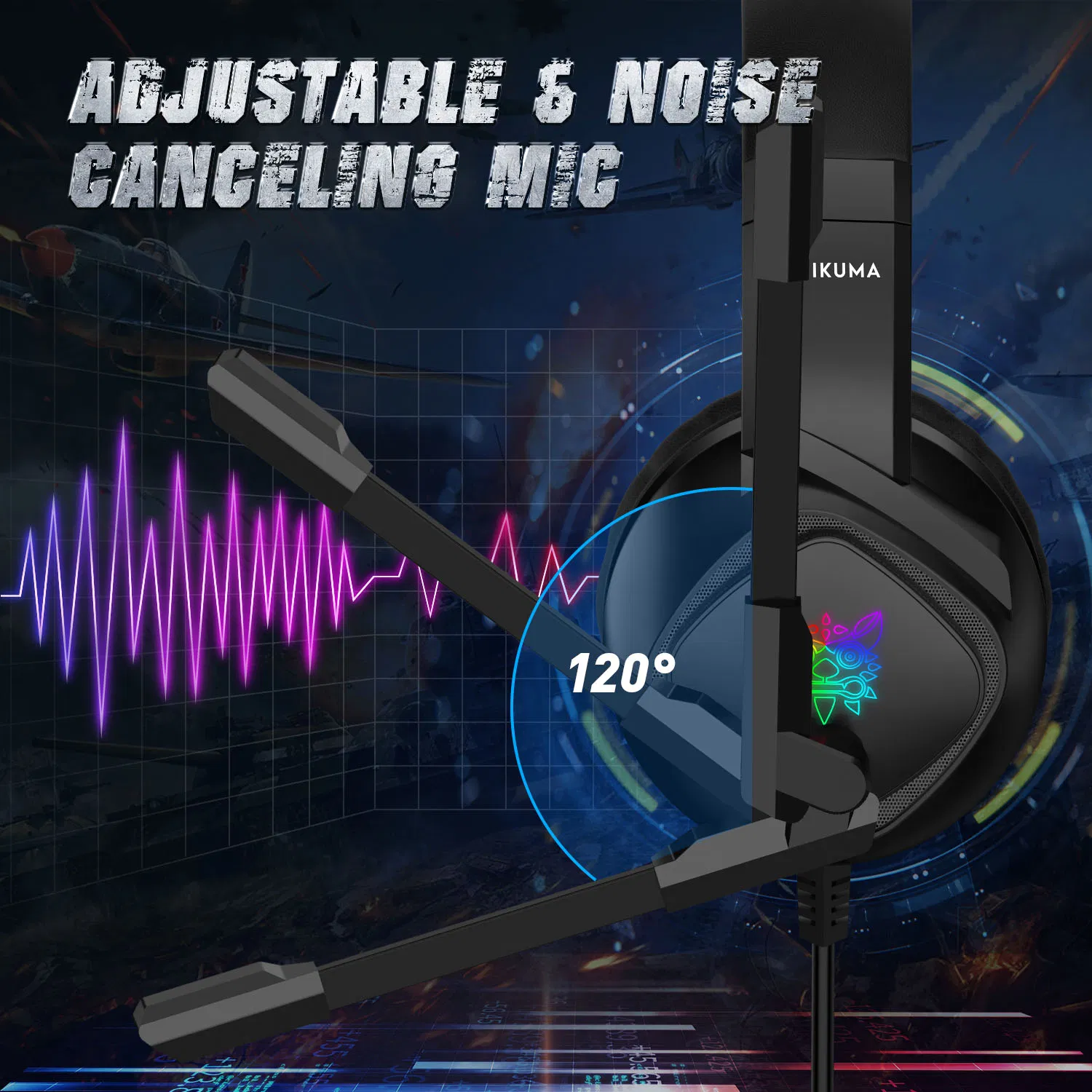 Игровые наушники Onikuma K19 с микрофоном