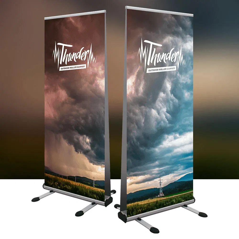 80*200cm Exhibition Booth System Backdrop Poster Stand Party Decorations Roll up Banner Display Stand