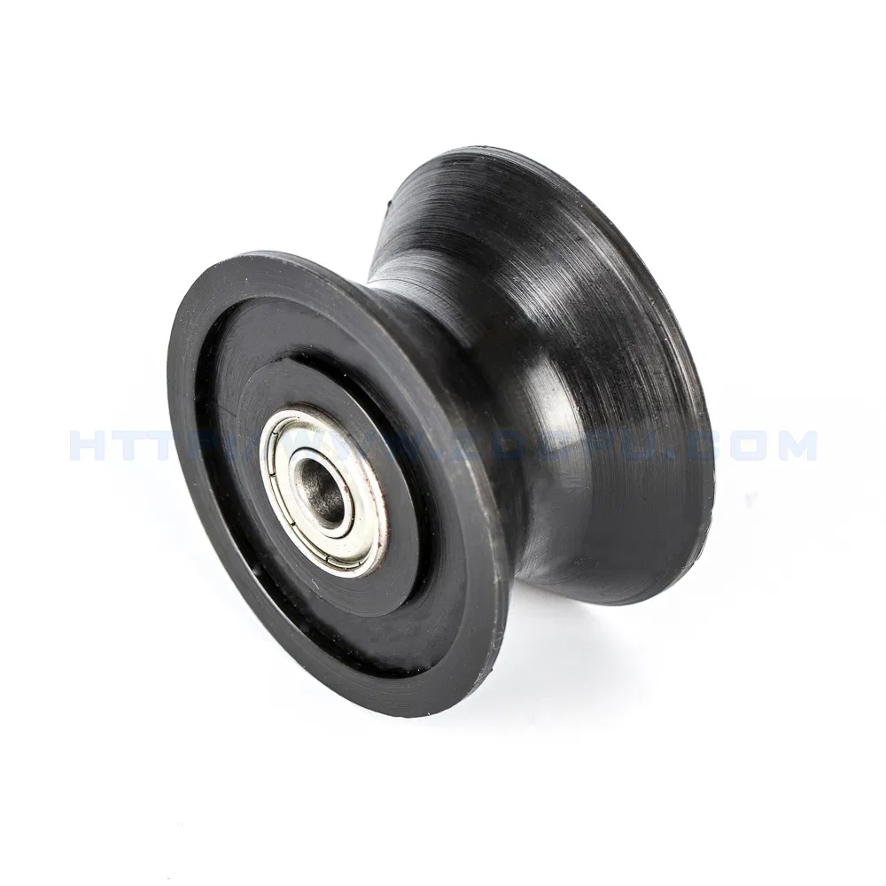OEM Manufacturer Overmolding U Groove Plastic Small Pulley Wheels for Rope