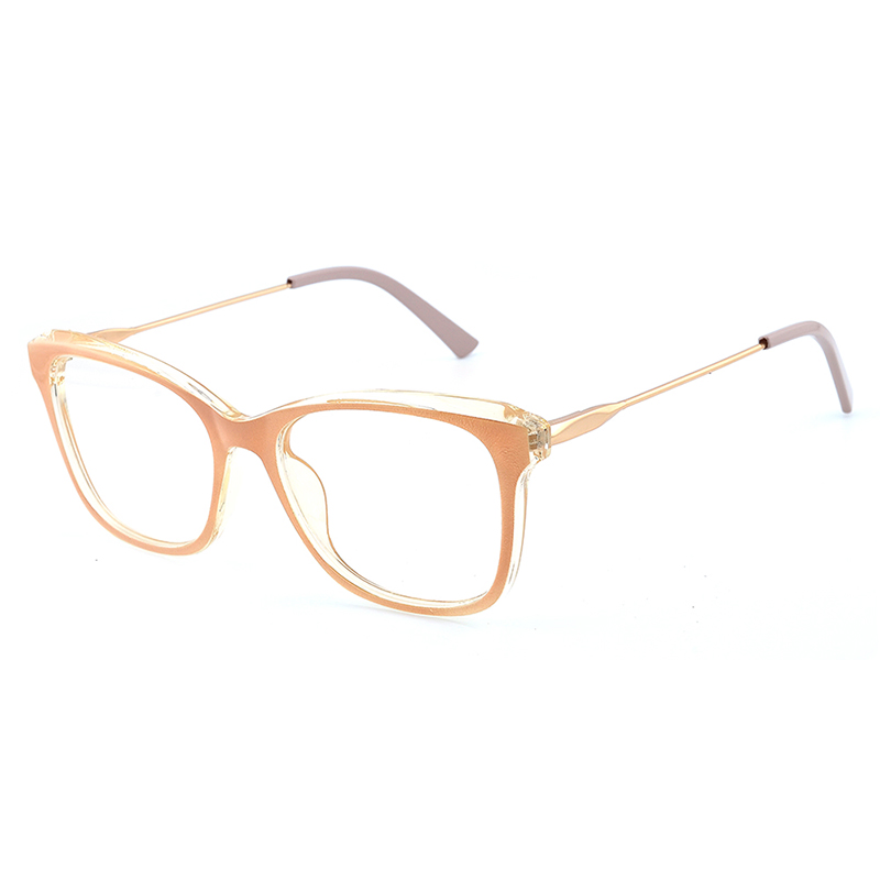 New Square Tr90 Metal Optical Frames Trendy Blue Light Custom Unique Eyewear for Women