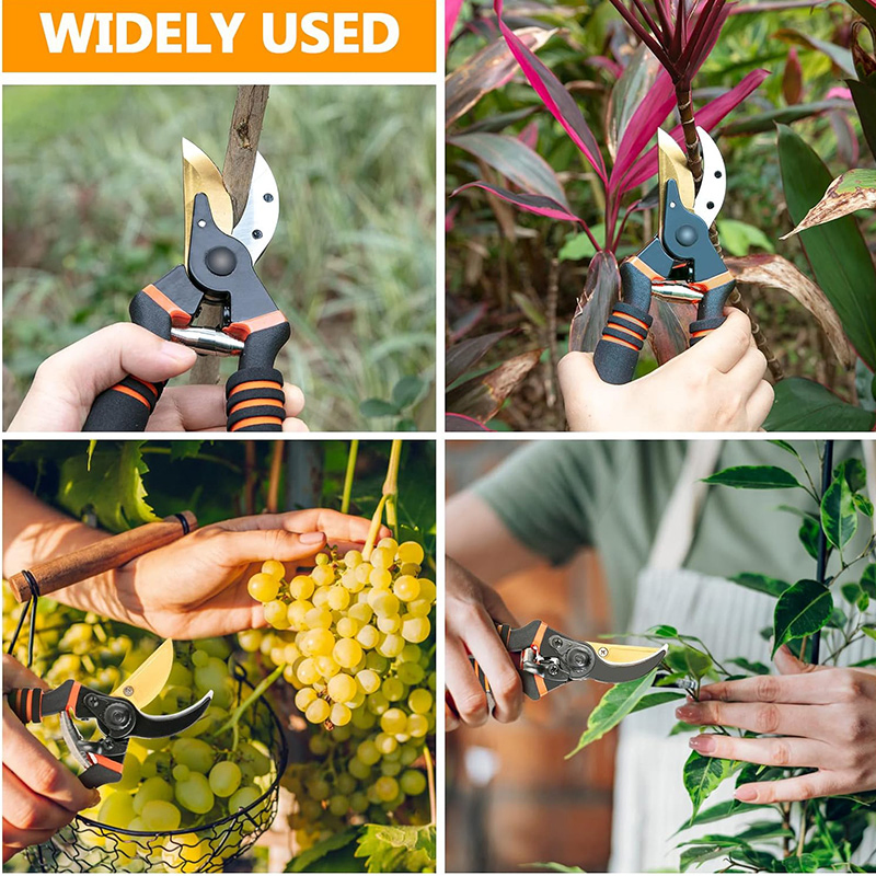 Aluminium Alloy Garden Pruner Hand Pruning Scissor Shears for Tree Cutting