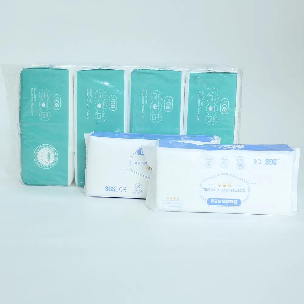 China Factory Disposable Non-Woven Fabric Towel Cleaning Towel for Skin Cleaning