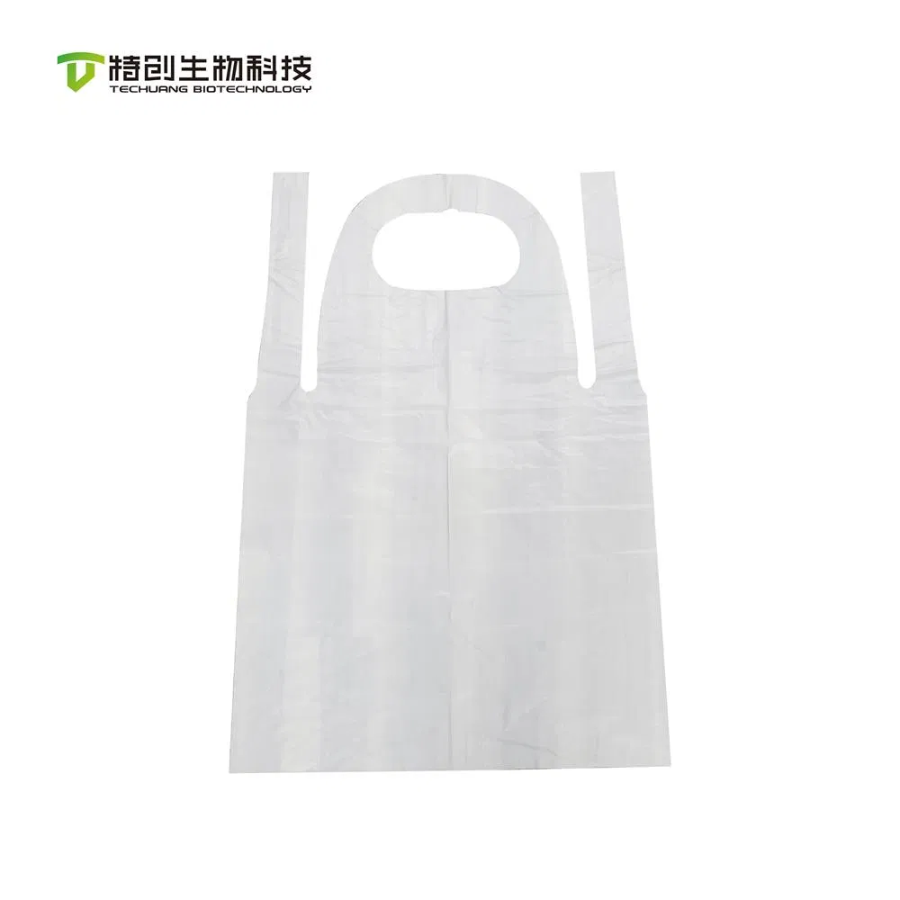 En 13432 100%Compostable New Design Disposal Pinafore Biodegradable Poly Multipurpose Strong Apron