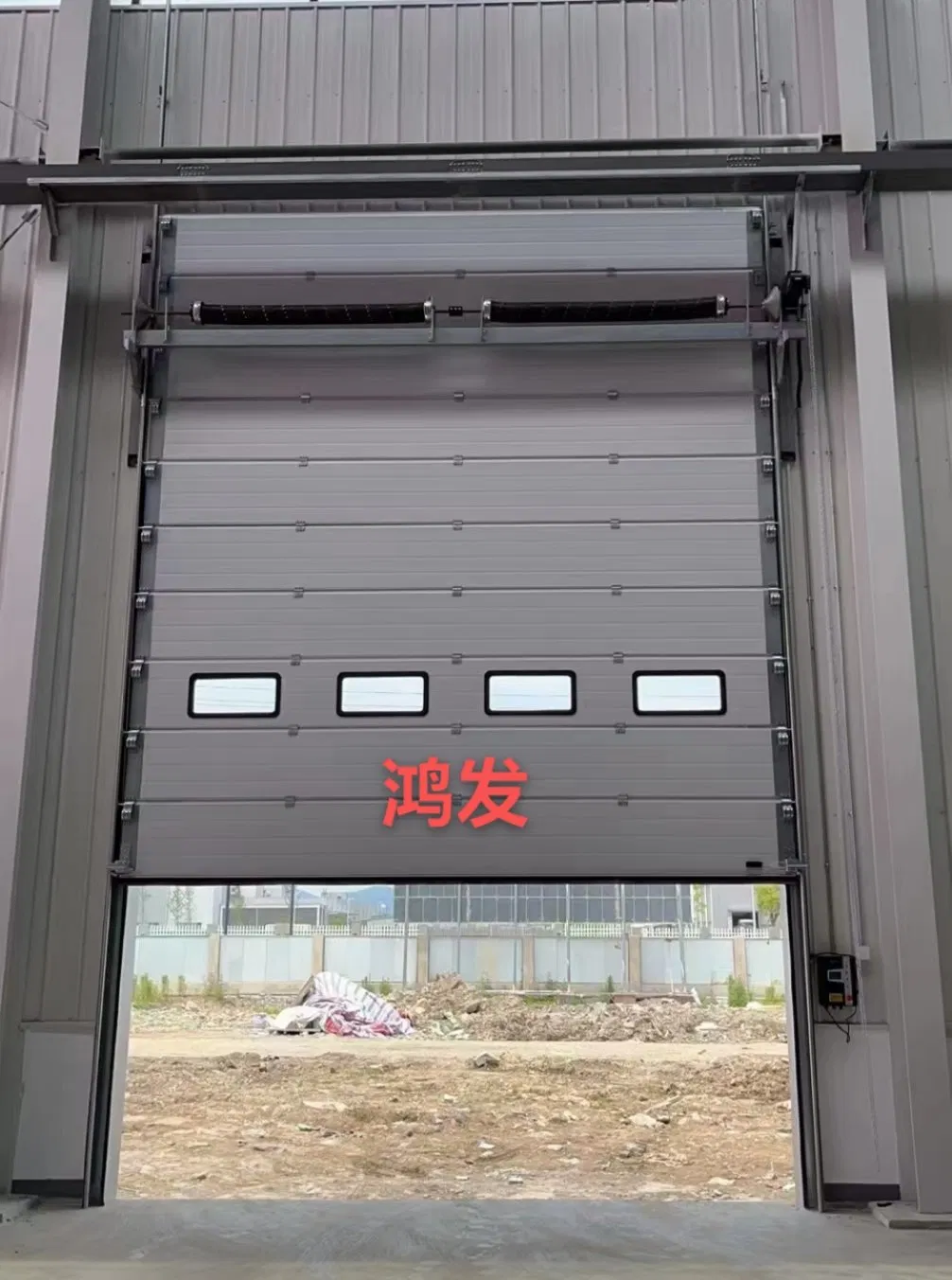 Automatic Industrial Sectional Aluminum Overhead Lifting Door
