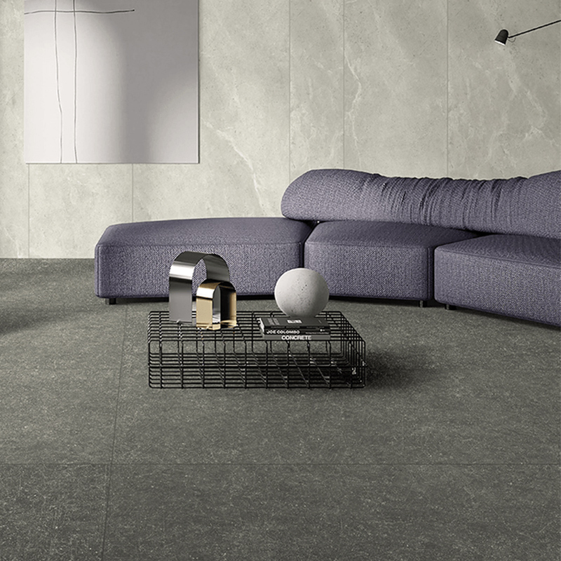 Керамогранит Brasilia Lava Grey под вулканический бетон