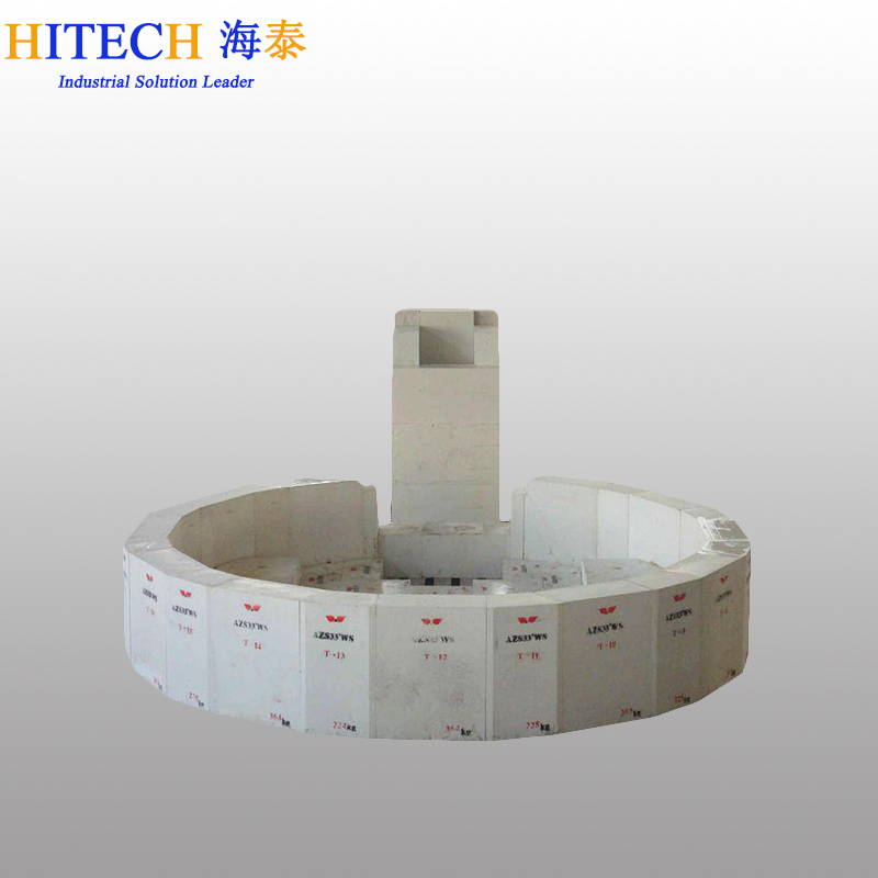 China Supplier Tempered Glass Furnace Azs Fire Brick