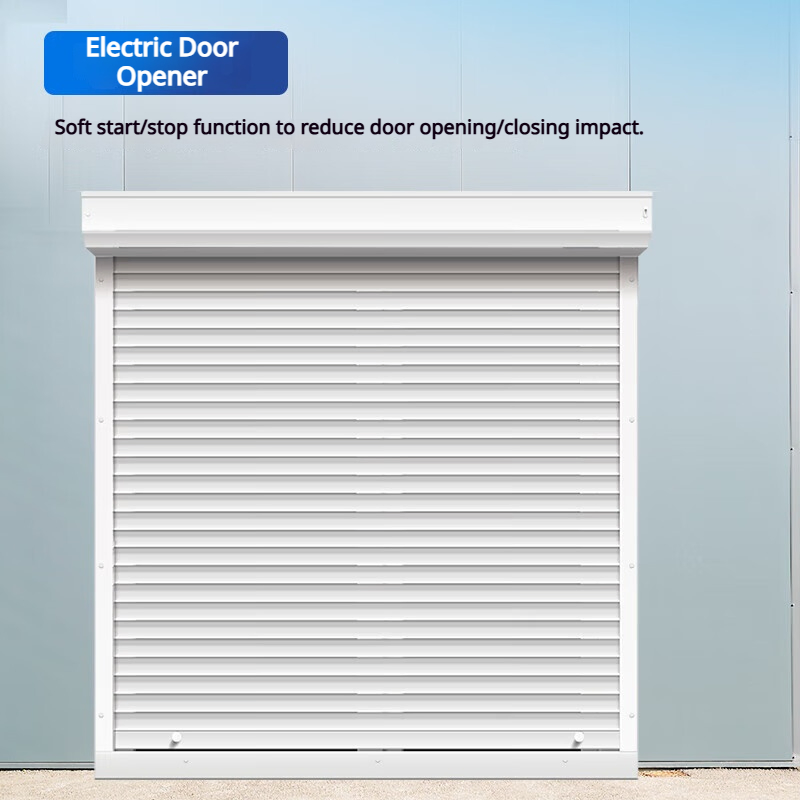Electric Automatic Manual Override Shop Front Station High Speed Rolling Door